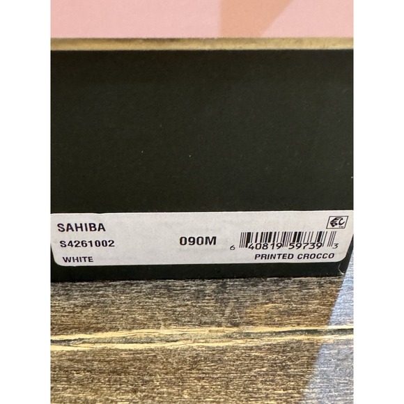 Kate Spade New York Sahiba Sling Back Pump White Crocodile Embossed Size 9 - Picture 12 of 13